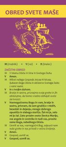 OBRED SVETE MAŠE OBRED SVETE MAŠE