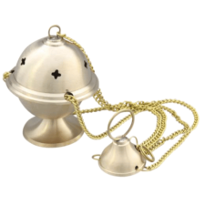 Kadilnica zlata matt z verigo (10/28)