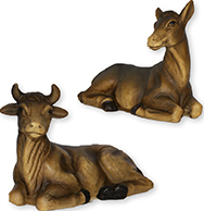 OSLIČEK IN KRAVICA JOHANNES K134 (10 CM)