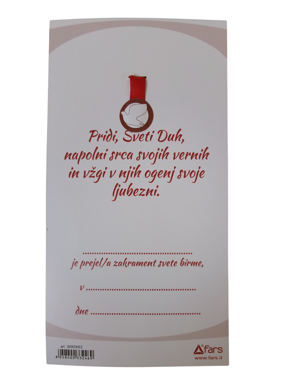 Križ za spomin na sveto birmo Križ za spomin na sveto birmo