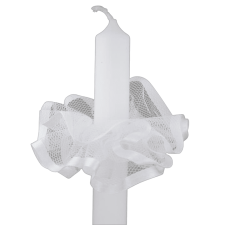 Manšeta za krstno svečo - bela