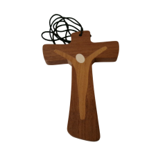 Lesen križ intarzija obesek večji